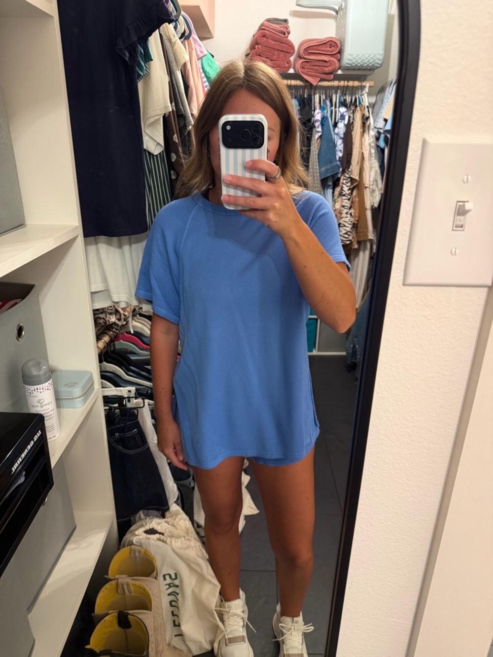 Aerie Blue Shorts Set